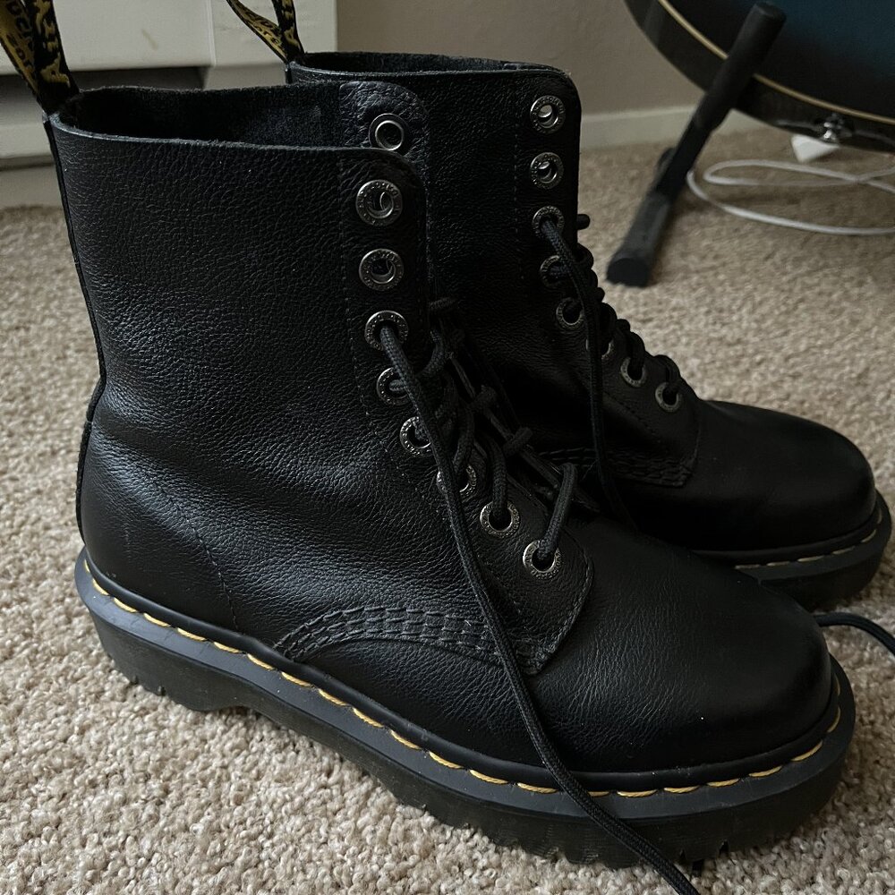 Dr. Martens 1460 Bex Pisa Leather Boots - Picture 6 of 7